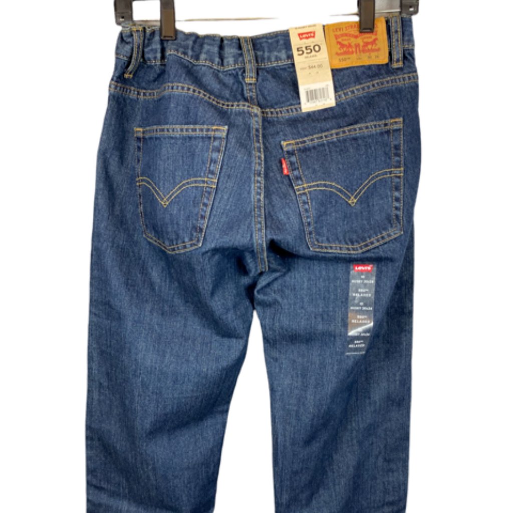 Brand New Youth Levis 550 Blue Jeans Sz 10 Husky Nwt